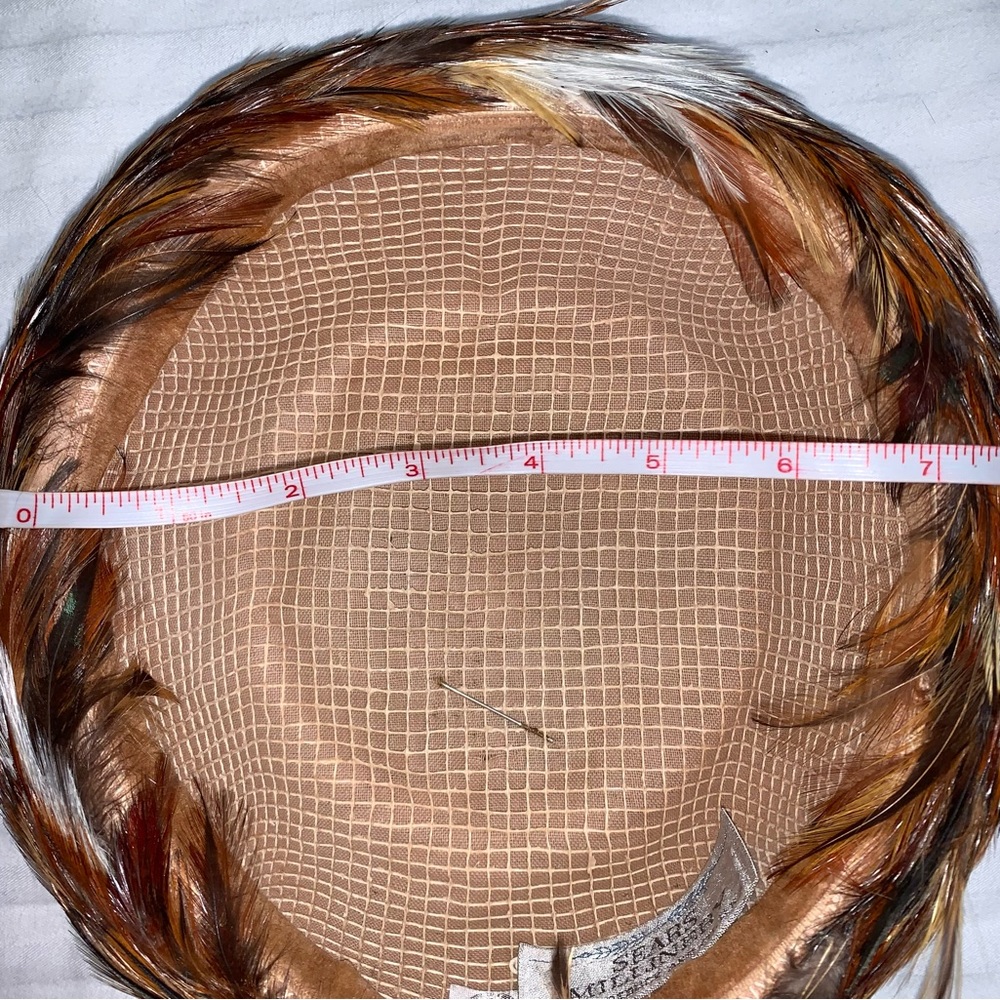 🆕 Vintage Feather 50s Fedora Panama Sun Hat Sears Milliner Roebuck USA Hipster - Picture 10 of 12